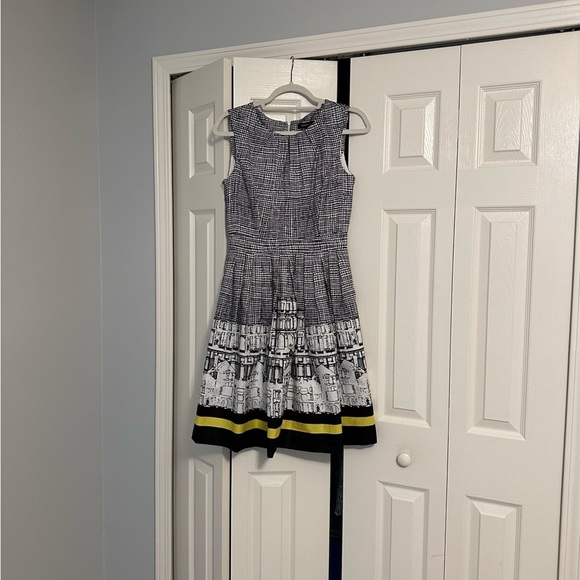 Ellen Tracy Black & White City Dress - Picture 4 of 16